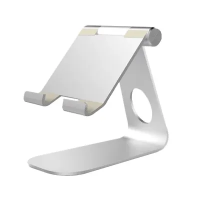 Metal Phone Stand IPad Desktop Adjustable Desk Tablet Holder Aluminum Light • £13.09