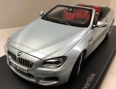 Cabriolet BMW M6 1/18 Metallic Silver Paragon Convertible • $104.99