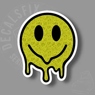 Oldskool Rave Acid  Psychedelic | Sticker |  Vinyl Decal |  | Laptop • £2.45