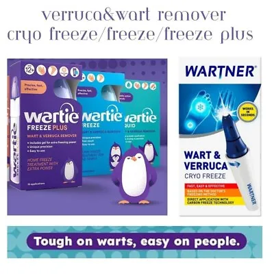 Wart & Verruca Remover Freeze/ Freeze Plus/ Cryo Freeze BRAND NEW & BOXED • £13.99