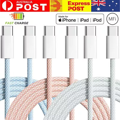 For Apple Iphone 15 Cable Charger Charging Fast Pro Max Plus Ipad Type C Adapter • $6.99
