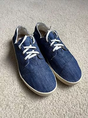 Toms Denim Lace Up Sneaker 12 • $25