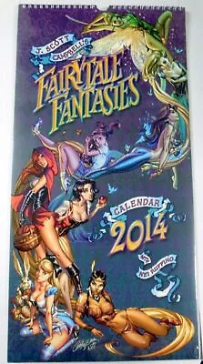SEXXY 2014 J SCOTT CAMPBELL Grimm FAIRYTALE FANTASIES 12-Month Calendar SEALED • $34.99