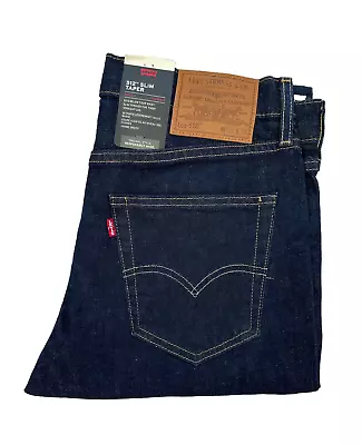 Genuine Levis 512 Slim Taper Fit Stretch Mens Dark Blue Rinse Jeans *PREMIUM* • £38.99