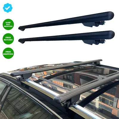 For Volvo V40 2013-2019  Roof Rack Cross Bars Black  Flush Rails Roof Bars 2pcs • $99