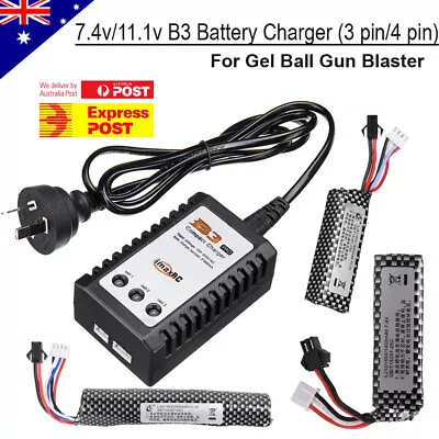 7.4v/11.1v Lipo Battery B3 Balance Charger Gel Ball Blaster JinMing Toy Upgrade • $22.95