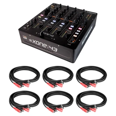 $999 • Buy Allen & Heath Xone:43 4+1 Channel DJ Mixer Bundle With RCA Cables