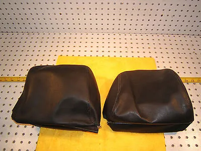 Mercedes R129 SL Front Seats Leather Headrest BLACK OEM 1 Set Of 2 Covers Only • $215