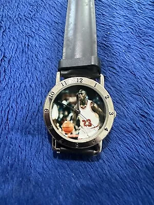 Wilson Michael Jordan #23 Genuine Leather Quartz Analog Men's Watch New Battery • $19.99