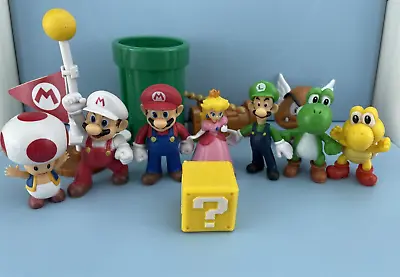 12Pcs Super Mario Bros Mini Figure Toys Doll Action Figures Toys Kids Gift • £11.33