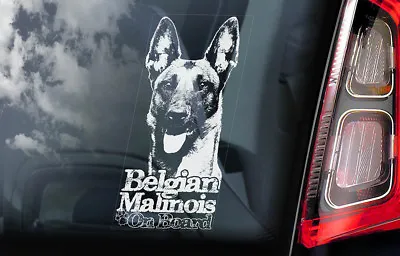 BELGIAN MALINOIS Sticker Dog Window Decal Car Stickers Gift Bumper Sign - V10 • $4.32