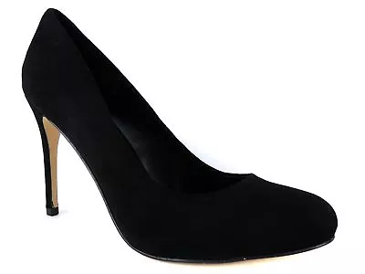 Madonna's Truth Or Dare Women's Ebikona Classic Pumps Black Suede Sz. 8.5 M • $49.50