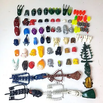 Vintage Bionicle Masks Lot Of 53 And Head Bases As Is  • $64.99