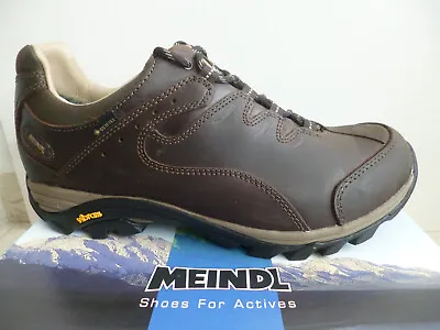 Meindl Hiking Shoes Lace Up Sport Shoes Tex Leather Braun 3879 • £177.54