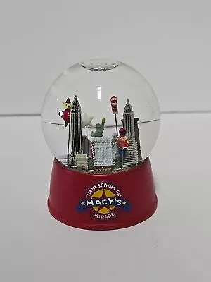 Macy's Thanksgiving Day Parade Snow Globe 2007 3.25in Red Base Rare Empire  • $29.25