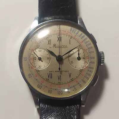 💥Rare💥Original Watch Swiss MINERVA CHRONOGRAPH 40's • $3600