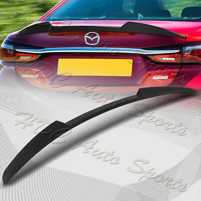 For 2018-2021 Mazda 6 Mazda6 W-Power Matt Black V-Style Trunk Lid Spoiler Wing • $67.99