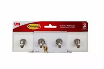 3M Command  Key Rail Rack Model  HOM18Q White 1 Pack Holds Up To 900 Grams • $25