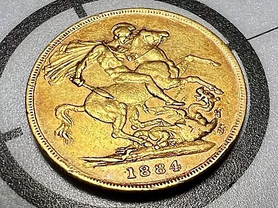 1884 Gold Full Sovereign Coin Queen Victoria 22ct Fine Gold  8 Grams  • $579