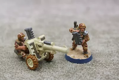 40k Astra Militarum Metal CADIAN Shock Troop AUTOCANNON TEAM Citadel 15345 • $18.64