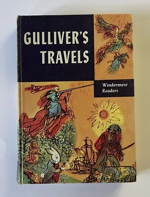 Gullivers Travels Vintage Book 1956 By Jonathan Swift Windmere Readers Hardcover • $17.99