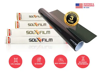 $109.99 • Buy Diablo SOL-X Film - 36  X 100 Ft Roll - 2 Ply 20% Window Tint Professional Grade