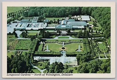 Wilmington Delaware~Longwood Gardens Aerial View~Fountain~Continental Postcard • $2.70