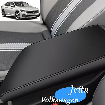 Car Central Storage Armrest Cover Box Pad Leather For Volkswagen Jetta 2019-2024 • $15.99