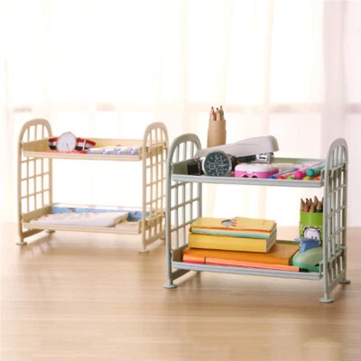 £8.77 • Buy Kitchen Stand Solid Color Hollow Out  Two-layer Desktop Rack Accessories LC