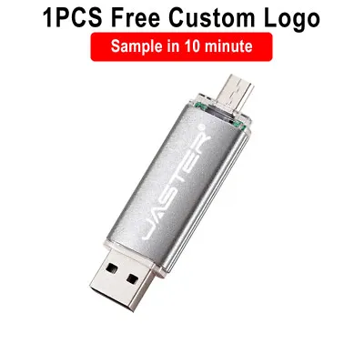 Free Logo USB Flash Drive 64GB Pen Drive Micro Usb Stick OTG Usb Stick Plastic • $4.07