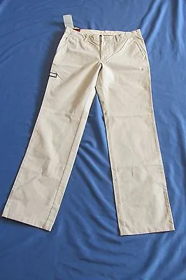 New Men's Indian Terrain Heavy Duty Beige Khaki Pants Straight Leg Size 34 X 33 • $24.99