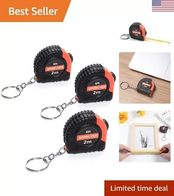 Compact Mini Retractable Tape Measure Keychain Bundle - Small And Handy • $23.99