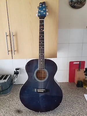 Blue Brunswick Rodeo Series BMTJ305-8F Full Size Acoustic Guitar. No Reserve! • £7.50