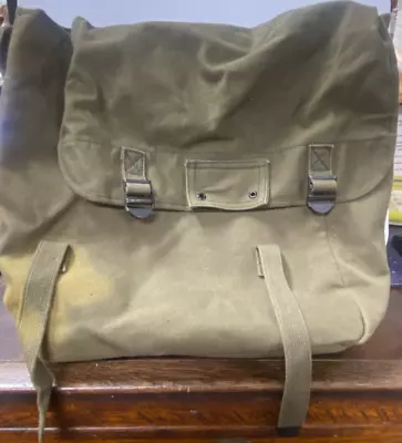 VINTAGE - Knapsack Bag Backpack Messenger Buckle (FC93-2Q2031 • $39.95