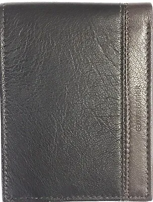 Genuine Mens Leather(Cow) Wallet BiFold RFID 9 Card Case Holder Handmade • £9.99