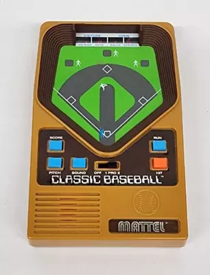 Vintage Mattel Classic Baseball Game Battery Operated Pocket Baseball Nice Condi • $0.99