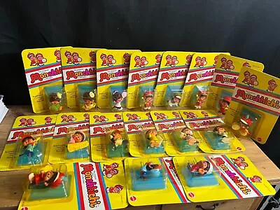 Lot Of 17 Original Mini Monchhichi Pvc Figures New Unpunched 1981 Mattel Nib • $224.95