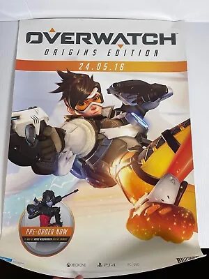 $50 • Buy Overwatch Poster Origins Edition 2016 Blizzard XBox PlayStation Double Sided