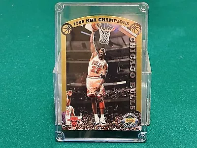 Michael Jordan 1996 NBA Champions Upper Deck Memorabilia Jumbo Card /20000 • $14.99