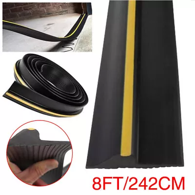 8FT Garage Door Floor Threshold Weather Seal HEAVY DUTY RUBBER Draught Excluder • £12.34