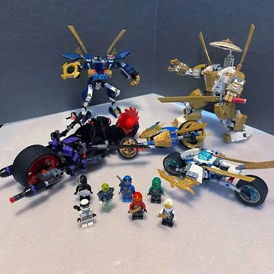 Bulk Sale Of Lego Minifigures Bikes And Robot Parts With Many Ninjago Parts • $145