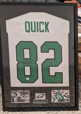 Signed And Framed Mike Quick Eagles Jersey • $300