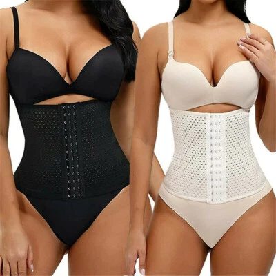 £6.35 • Buy Body Shaper Waist Training Trainer Cincher Underbust Boned Slim Corset Shapewear
