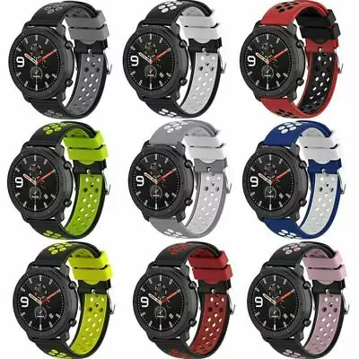 Sports Silicone WristWatch Band Strap For Samsung/Ticwatch/Huawei/Xiaomi/LG W100 • $10.52