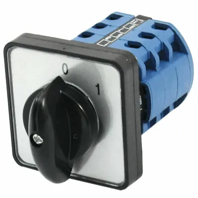 Square Panel Mounting 2-Position 3-Phase Rotary Cam Changeover Switch CA10 • $15.67