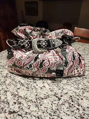 P&G Collection Western Handbag Buckle Purse Shoulder Bag Paisley  • $24.99