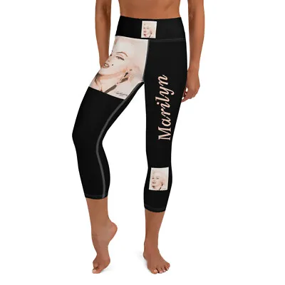 Marilyn Yoga Capri Leggings Black • $45