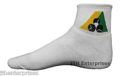 Superior Cotton Ped Short Crew Length Socks Bowls Australia Approved 3 Sizes • $12