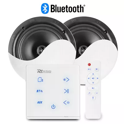 Bluetooth Ceiling Speaker Set - 2x NCSS5 5.25  And A50W Home Audio Music System • £160