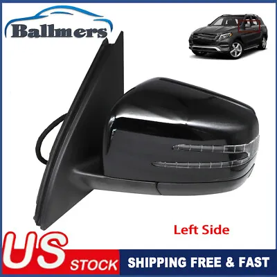 LEFT DRIVER SIDE MIRROR BLACK FOR MERCEDES ML350 GL350 Without BLIND SPOT • $127